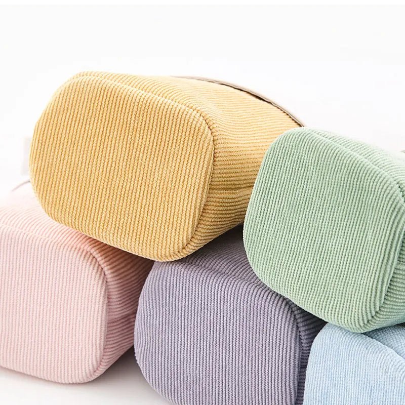 Corduroy Retractable Pop-Up Pencil Case – Telescopic Pen Holder & Desk Organizer - RoomWise