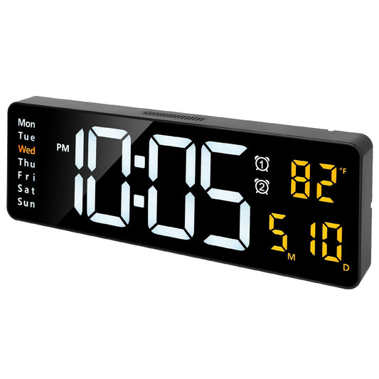 Modern LED Wall Clock with Smart Features - RoomWise